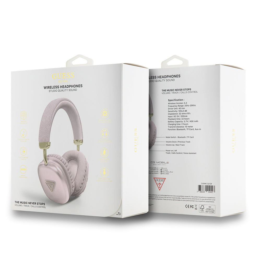 Guess Orjinal Lisanslı PU Üçgen Logolu Kulak Üstü Bluetooth Kulaklık Guess Orjinal Lisanslı PU Üçgen Logolu Kulak Üstü Bluetooth Kulaklık